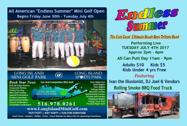 long island mini golf tournaments summer birthday in the park flyer
